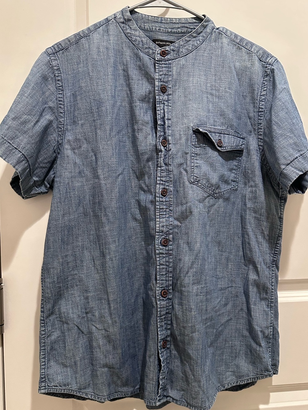 Banana Republic Chambray Short-Sleeve  Shirt